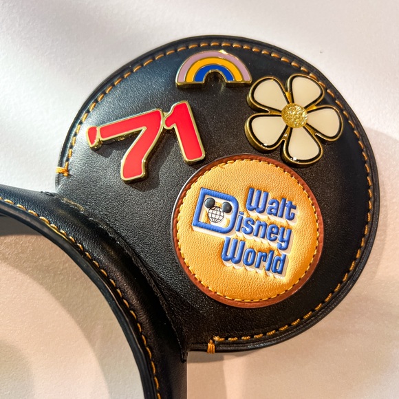 Mickey Coach Ears Black • Walt Disney World • Rare Collectible • Real Leather - Picture 4 of 10